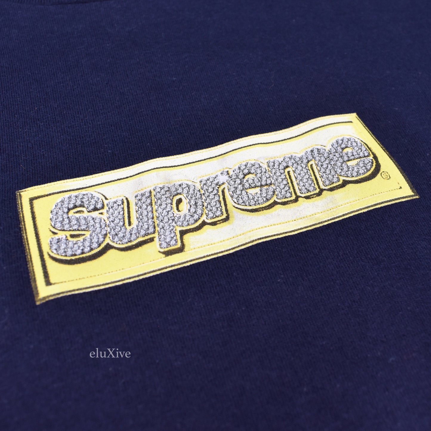 Supreme - Navy Bling Box Logo T-Shirt (SS13)