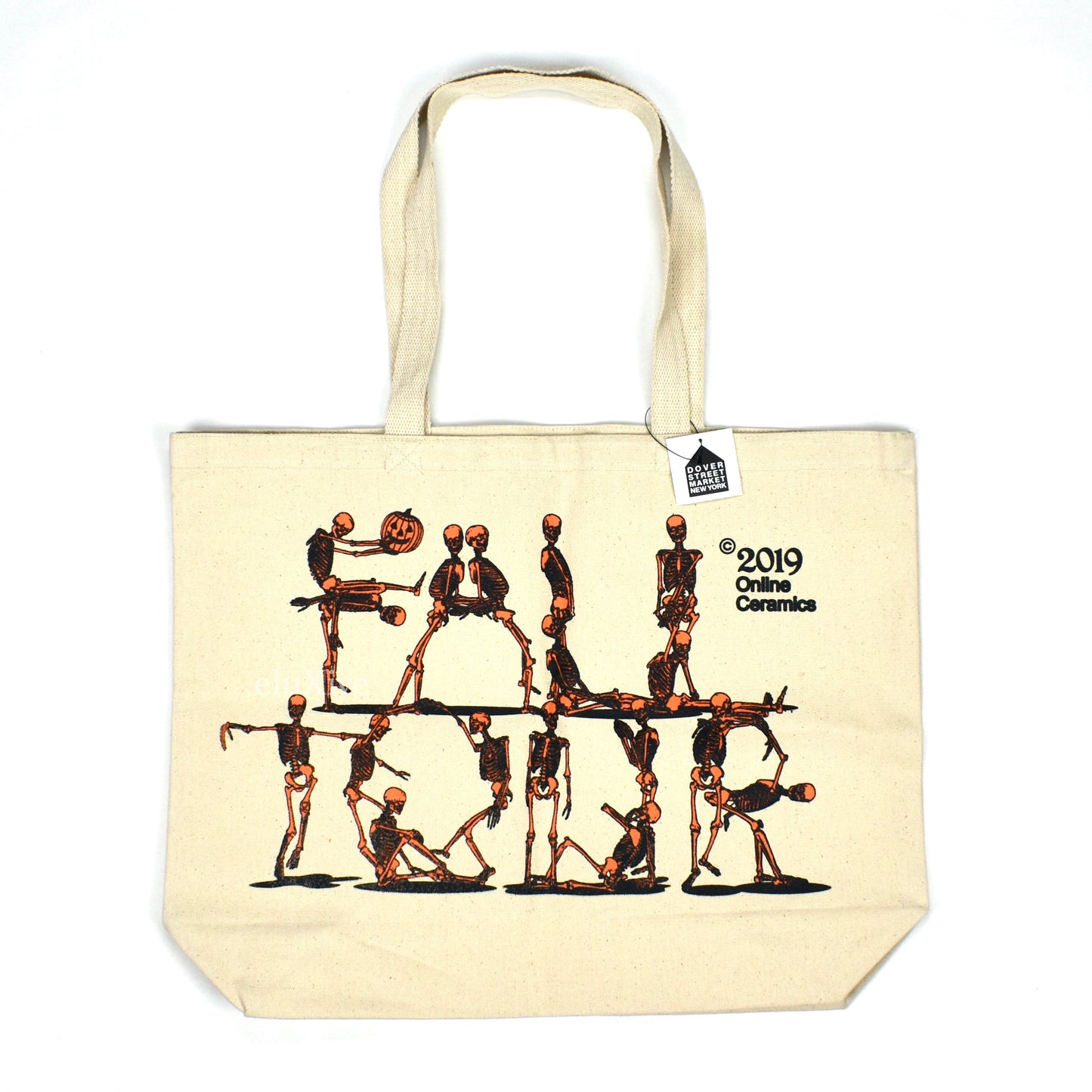 Online Ceramics - 2019 Fall Tour Skeleton Print Tote Bag