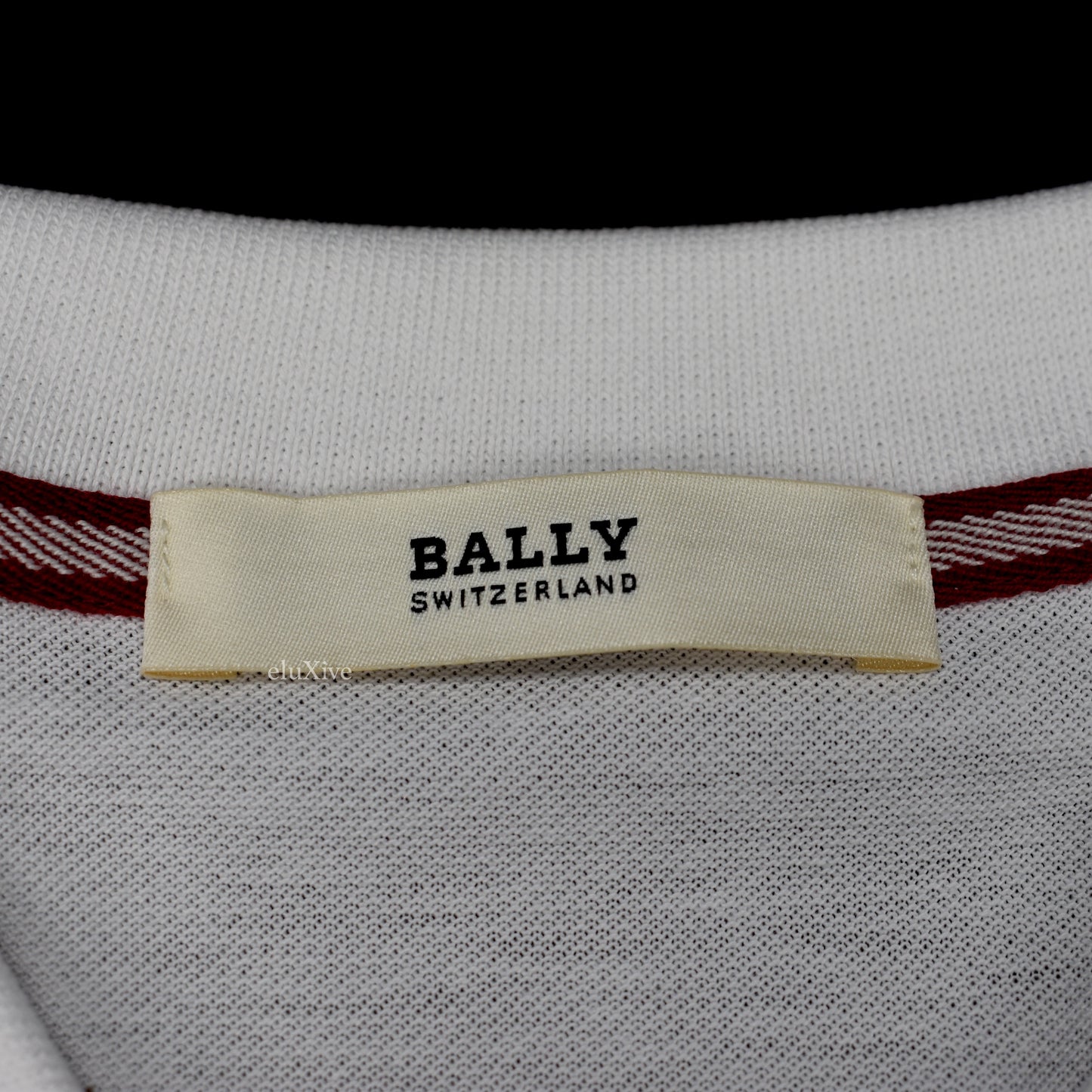 Bally - White Web Trim Polo Shirt