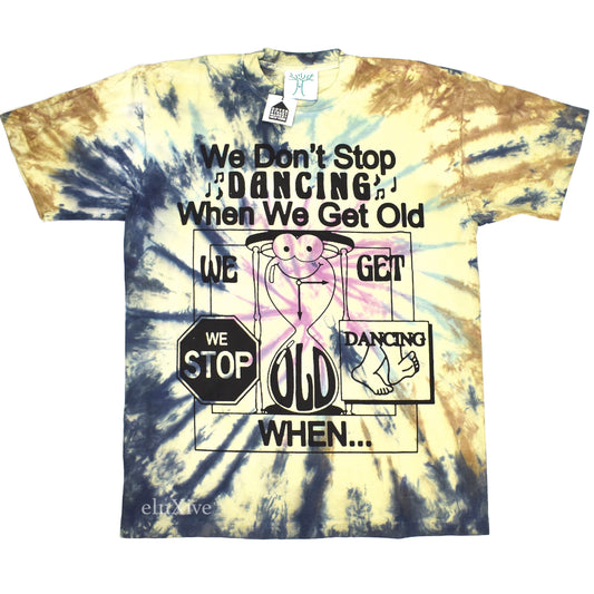 Online Ceramics - We Don't Stop Dancing Tie-Dye T-Shirt