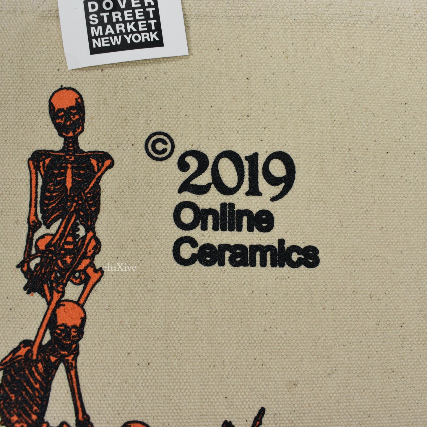 Online Ceramics - 2019 Fall Tour Skeleton Print Tote Bag