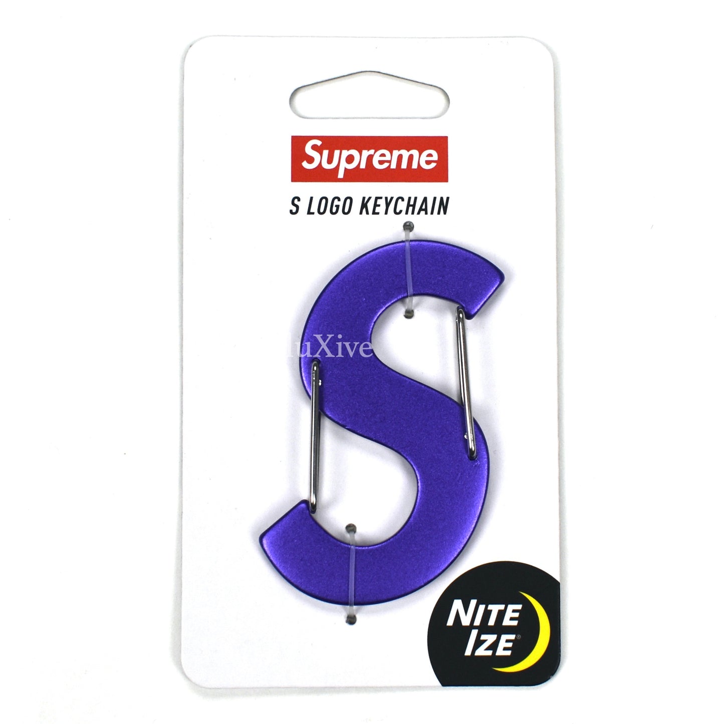 Supreme - Purple S Logo Nite-Ize Keychain