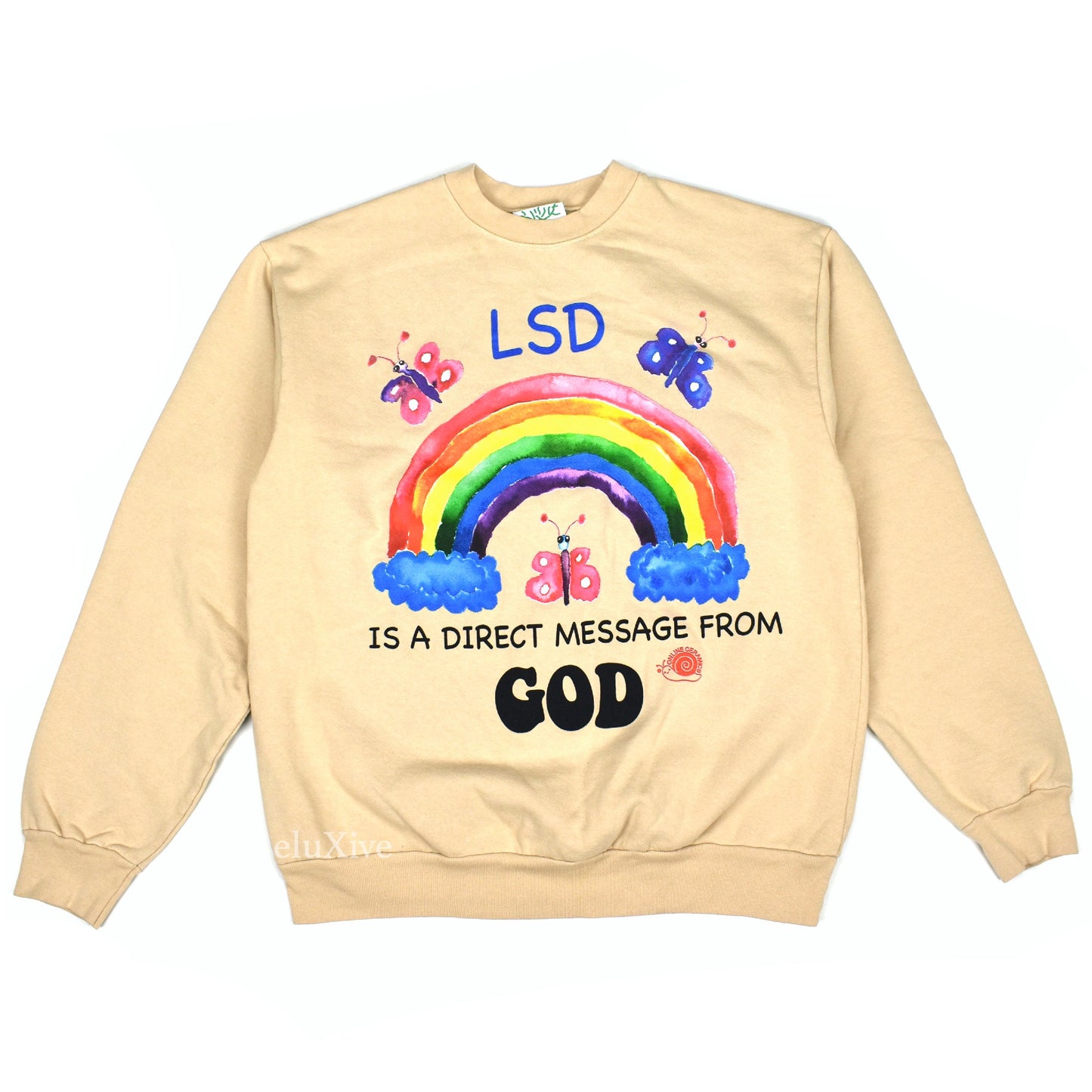 Online Ceramics - LSD Rainbow Sweatshirt (Tan)