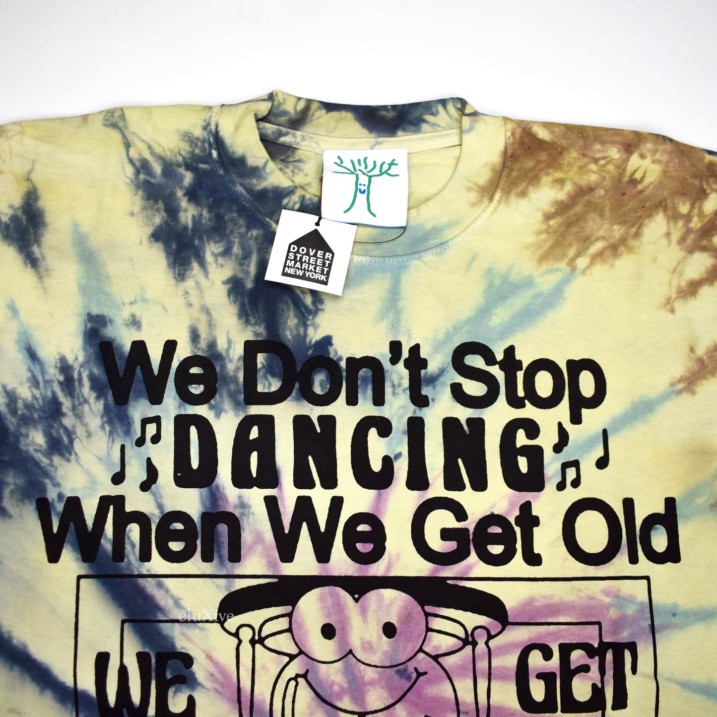 Online Ceramics - We Don't Stop Dancing Tie-Dye T-Shirt