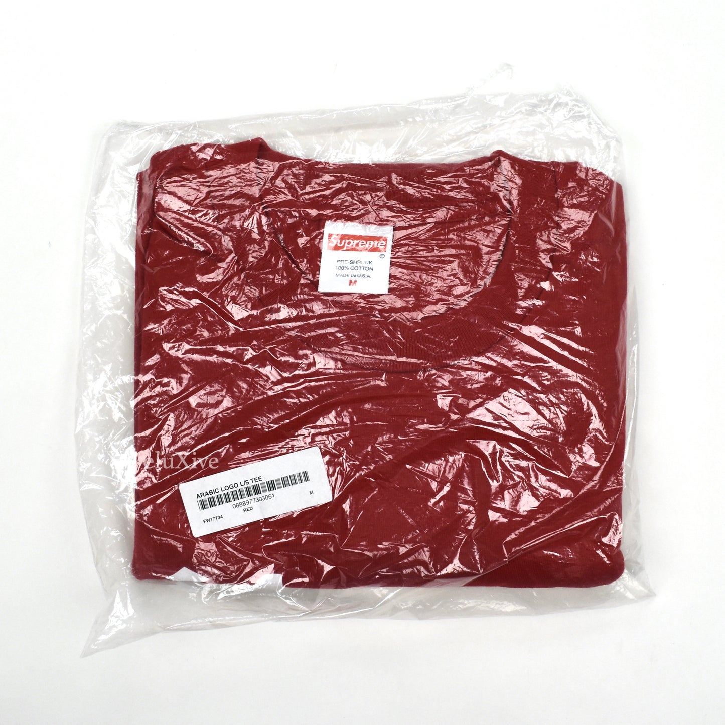 Supreme - Red Arabic Logo L/S T-Shirt (FW17)