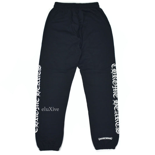 Chrome Hearts - Black Logo Print Sweatpants