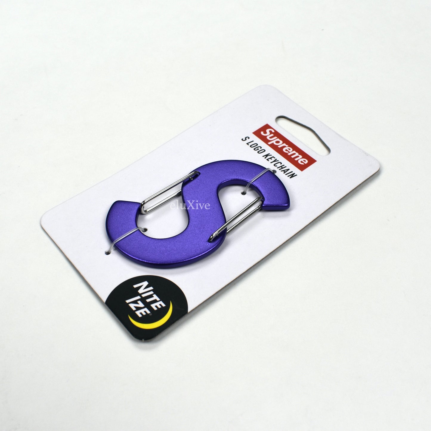 Supreme - Purple S Logo Nite-Ize Keychain