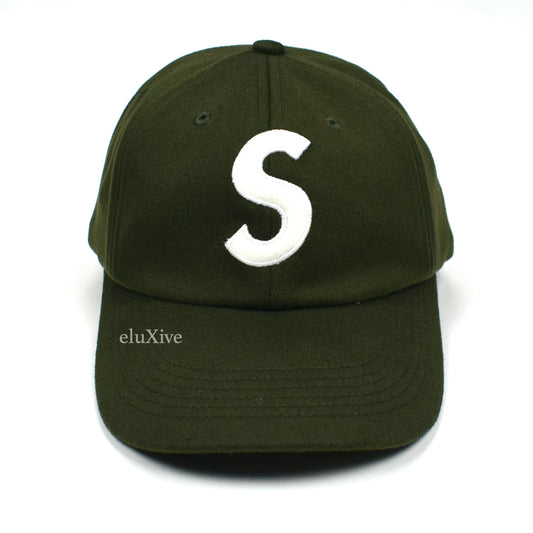 Supreme x Loro Piana - Wool S-Logo Hat (Olive)