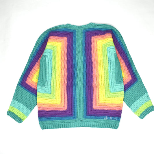 Supreme - Hand Crocheted Logo Sweater (Rainbow)