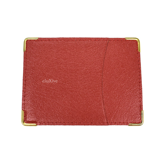 Rolex - Dark Red Leather Card Case