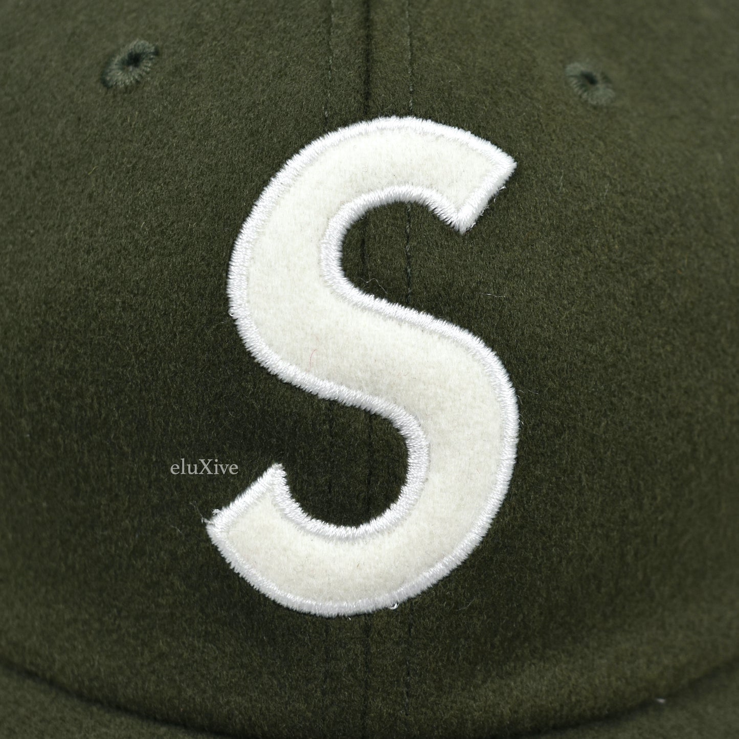 Supreme x Loro Piana - Wool S-Logo Hat (Olive)
