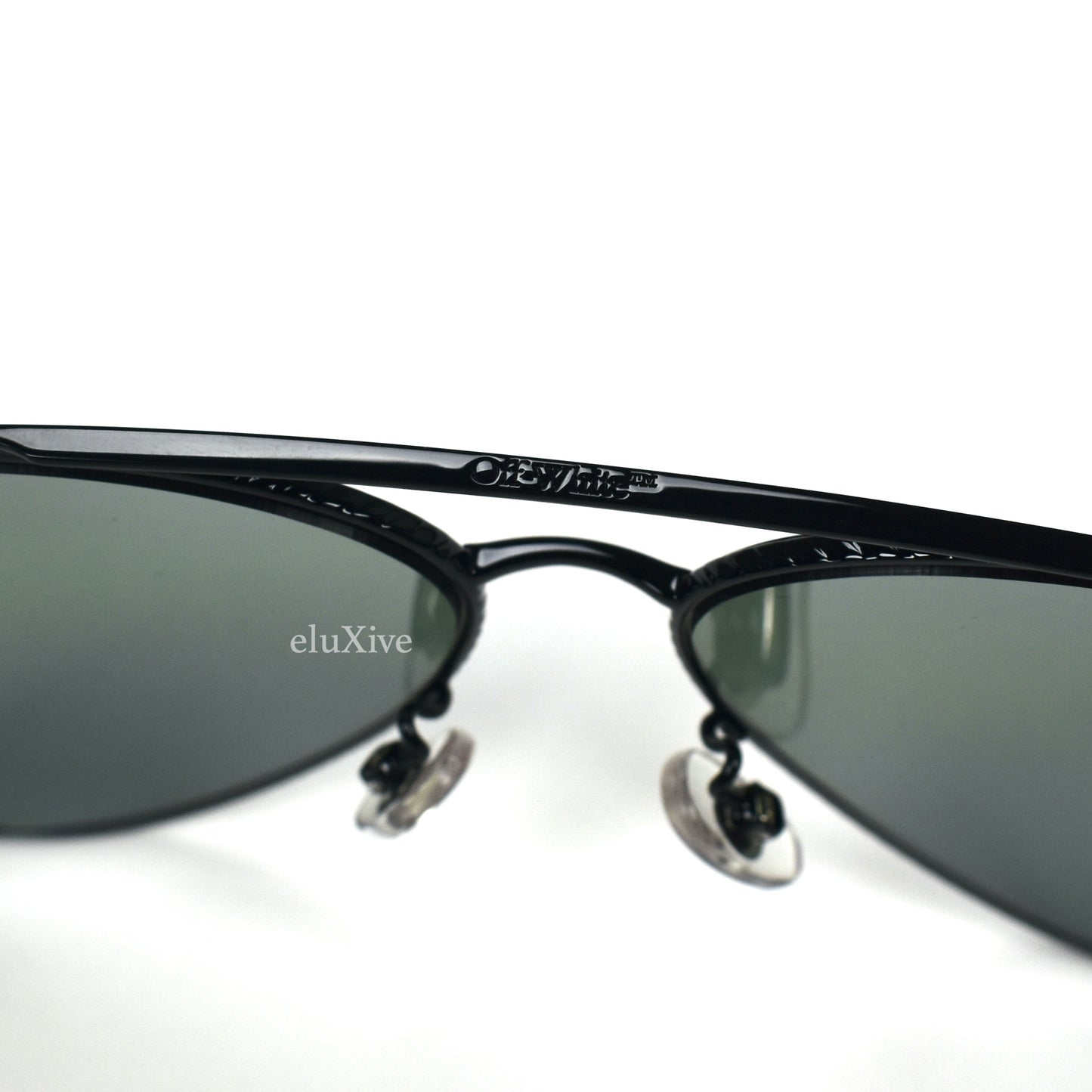 Off-White - Black Gradient Lens Pilot Sunglasses