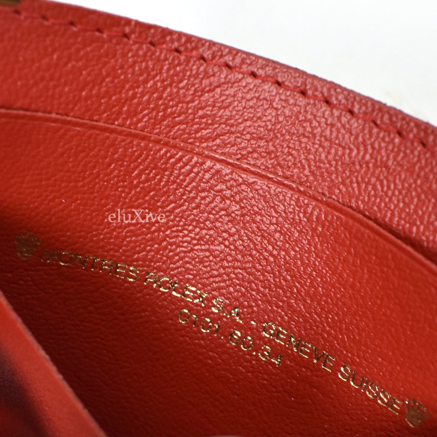 Rolex - Dark Red Leather Card Case