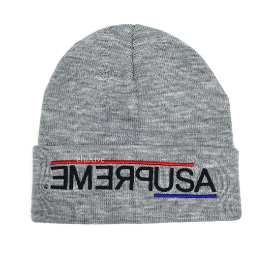 Supreme - USA Logo Beanie (Gray)