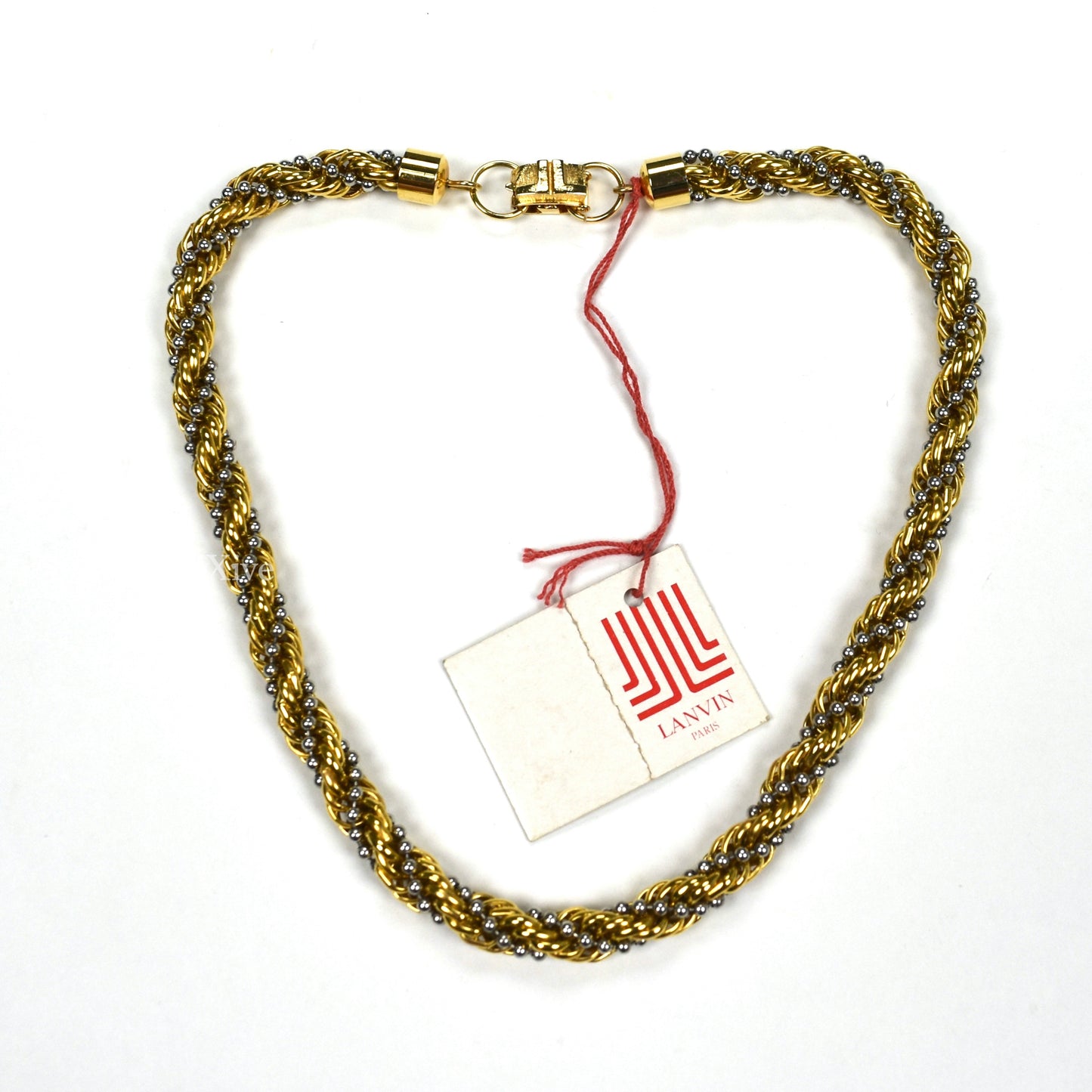 Lanvin - 15.5" Gold & Silver Twist Chain Necklace/Bracelet