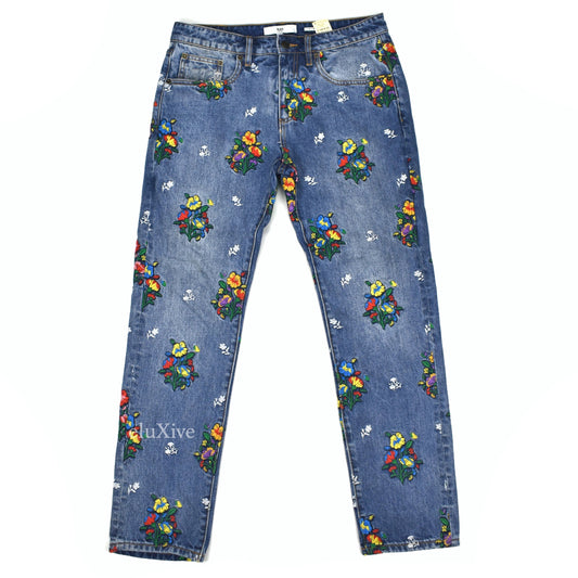 Kith - Floral Embroidered Denim Varick Jeans