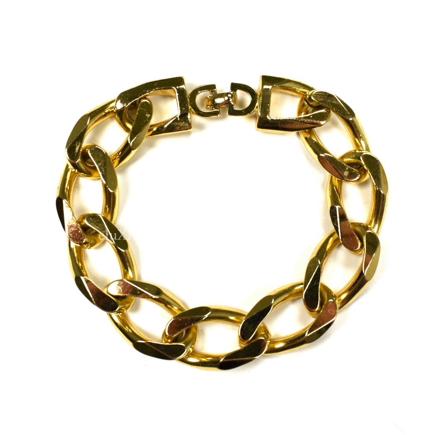 Dior - Gold Curb Link Chain Bracelet