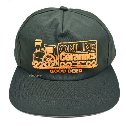 Online Ceramics - Train Logo Printed Hat (Olive)