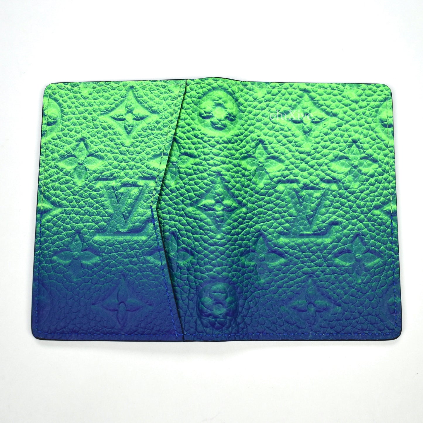 Louis Vuitton - Taurillon Leather Illusion Pocket Organizer (Blue/Green)
