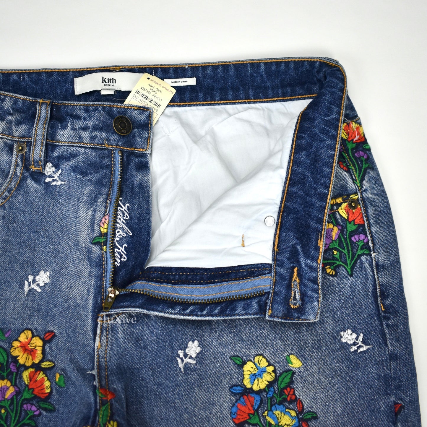 Kith - Floral Embroidered Denim Varick Jeans