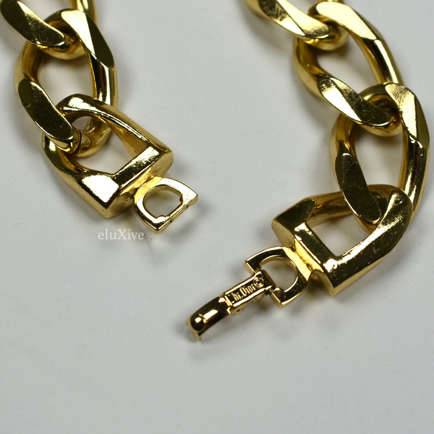 Dior - Gold Curb Link Chain Bracelet