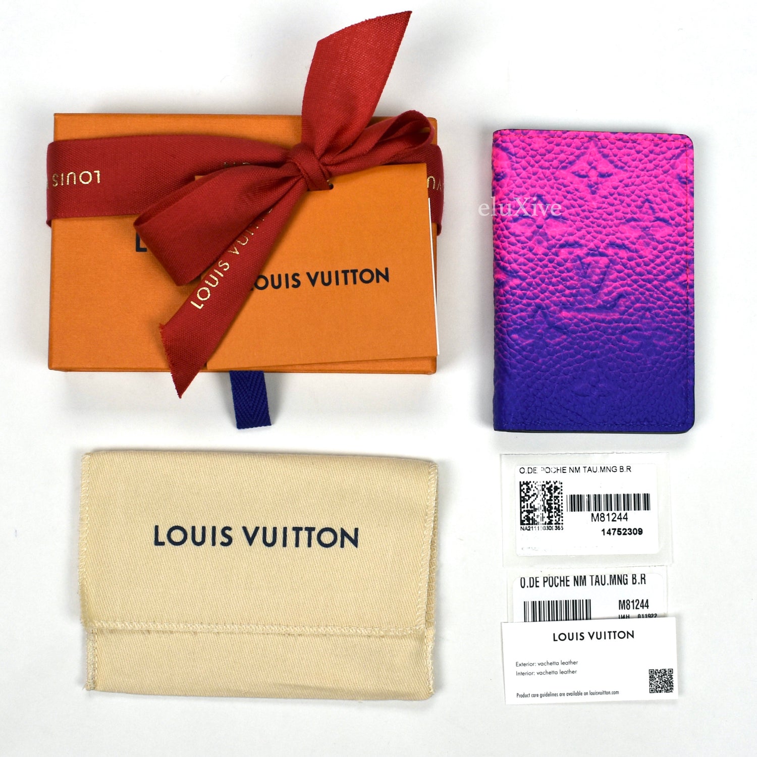 Louis Vuitton Virgil Abloh Blue And Pink Monogram Illusion Leather Pocket  Organizer, 2022 Available For Immediate Sale At Sotheby's