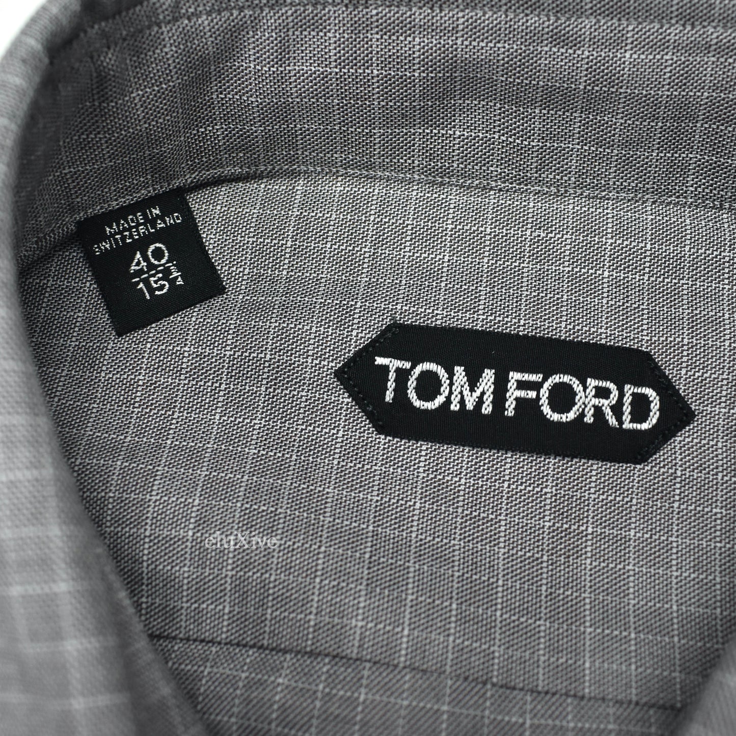 Tom Ford - Brown Zigzag Woven Button Down Shirt