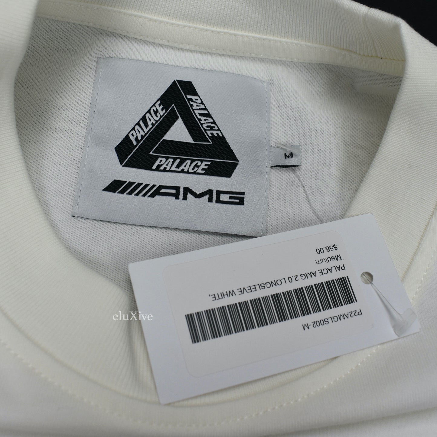 Palace - AMG 2.0 Logo L/S T-Shirt (White)