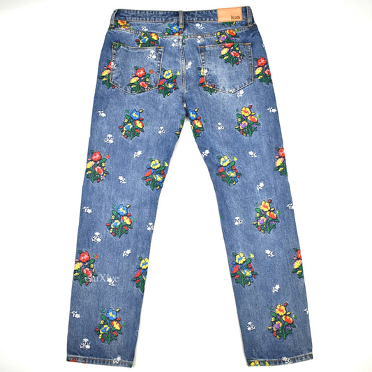 Kith - Floral Embroidered Denim Varick Jeans