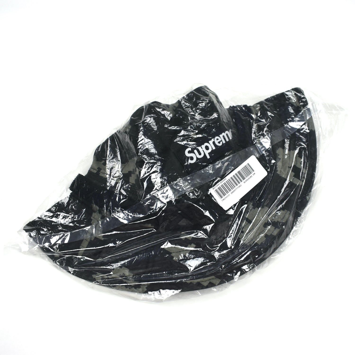 Supreme - Military Box Logo Boonie Bucket Hat (Black Camo) – eluXive