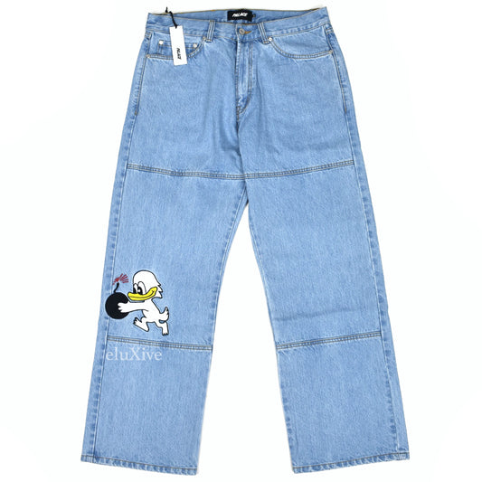 Palace - Duck Bomb Embroidered Denim Jeans