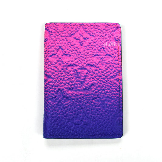 Louis Vuitton - Taurillon Leather Illusion Pocket Organizer (Blue/Pink)