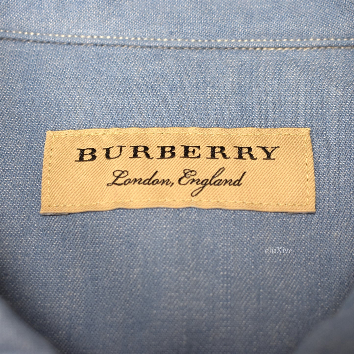 Burberry - Blue Chambray Work Shirt