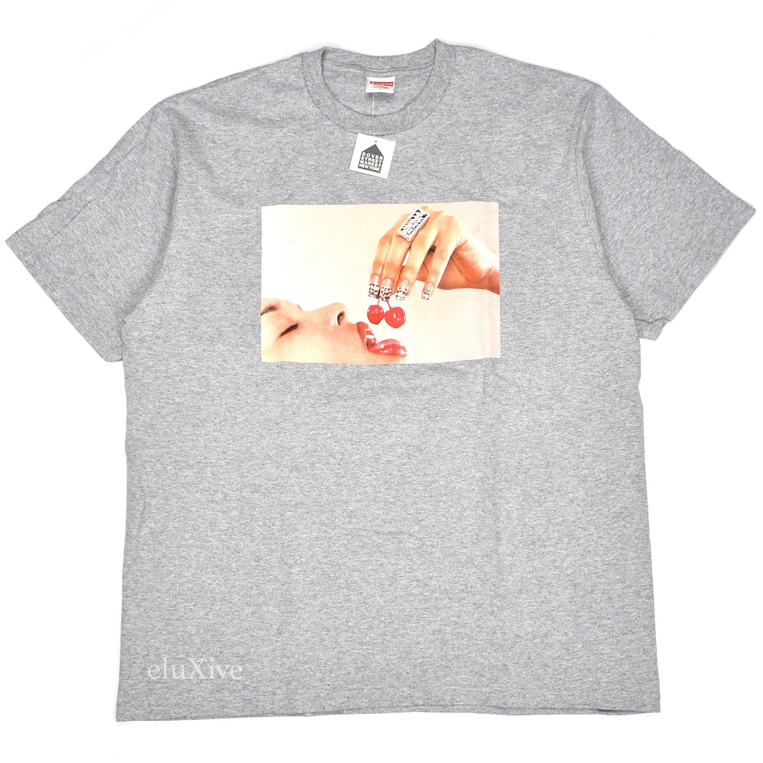 Supreme - Cherries Logo T-Shirt (Gray) – eluXive