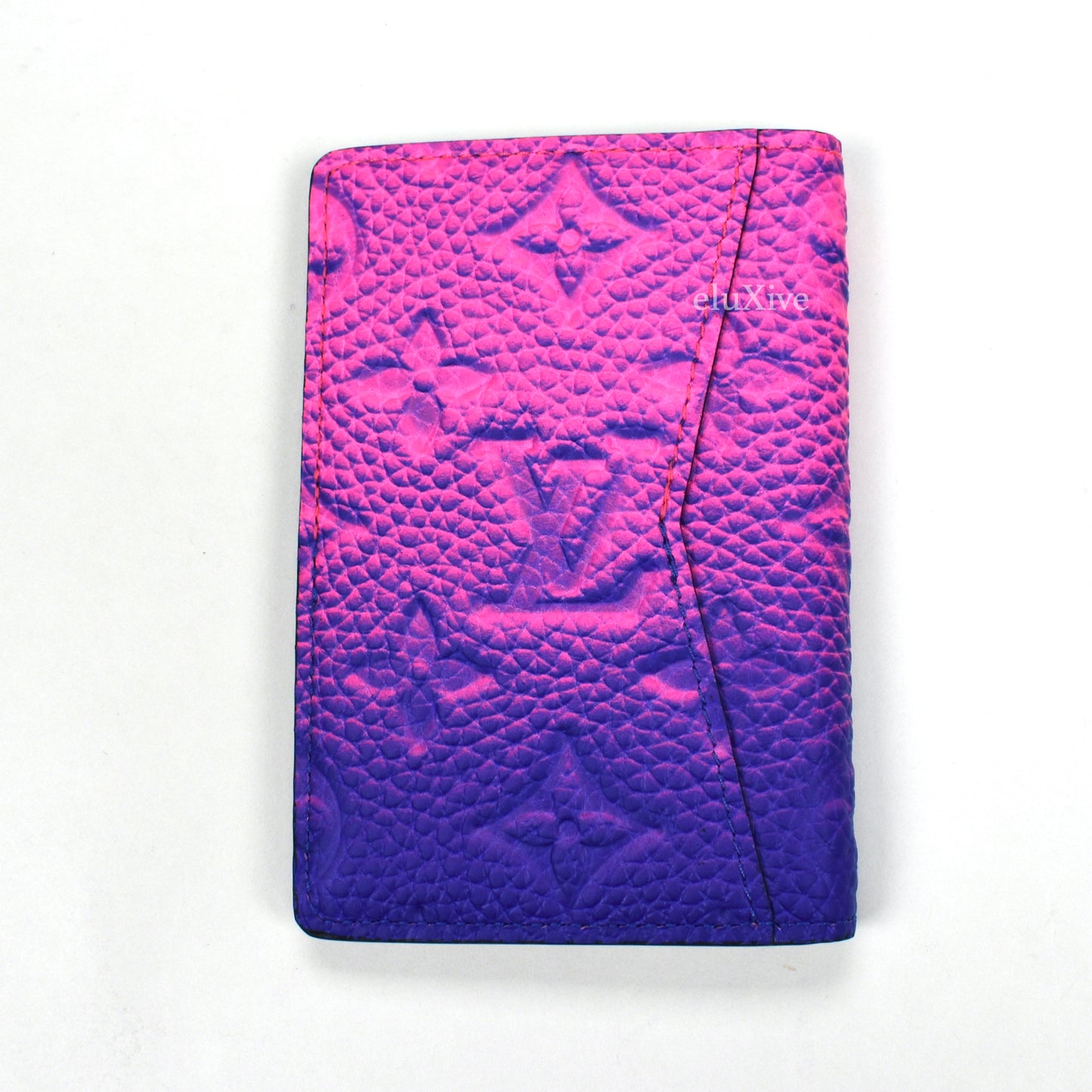 Louis Vuitton - Taurillon Leather Illusion Pocket Organizer (Blue/Pink –  eluXive