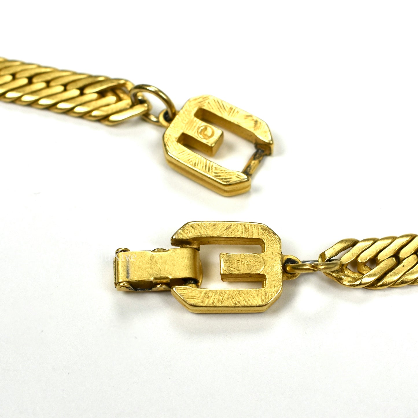 Givenchy - 24.5" Matte Gold Herringbone Chain Necklace