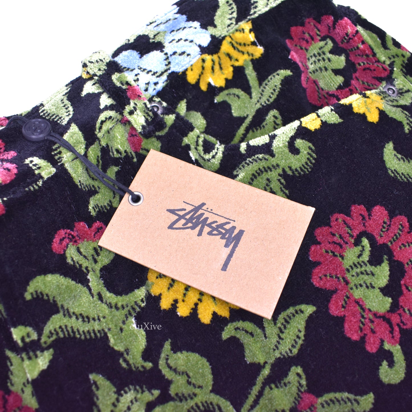 Stussy - Floral Jacquard Velvet Big 'Ol Jeans – eluXive