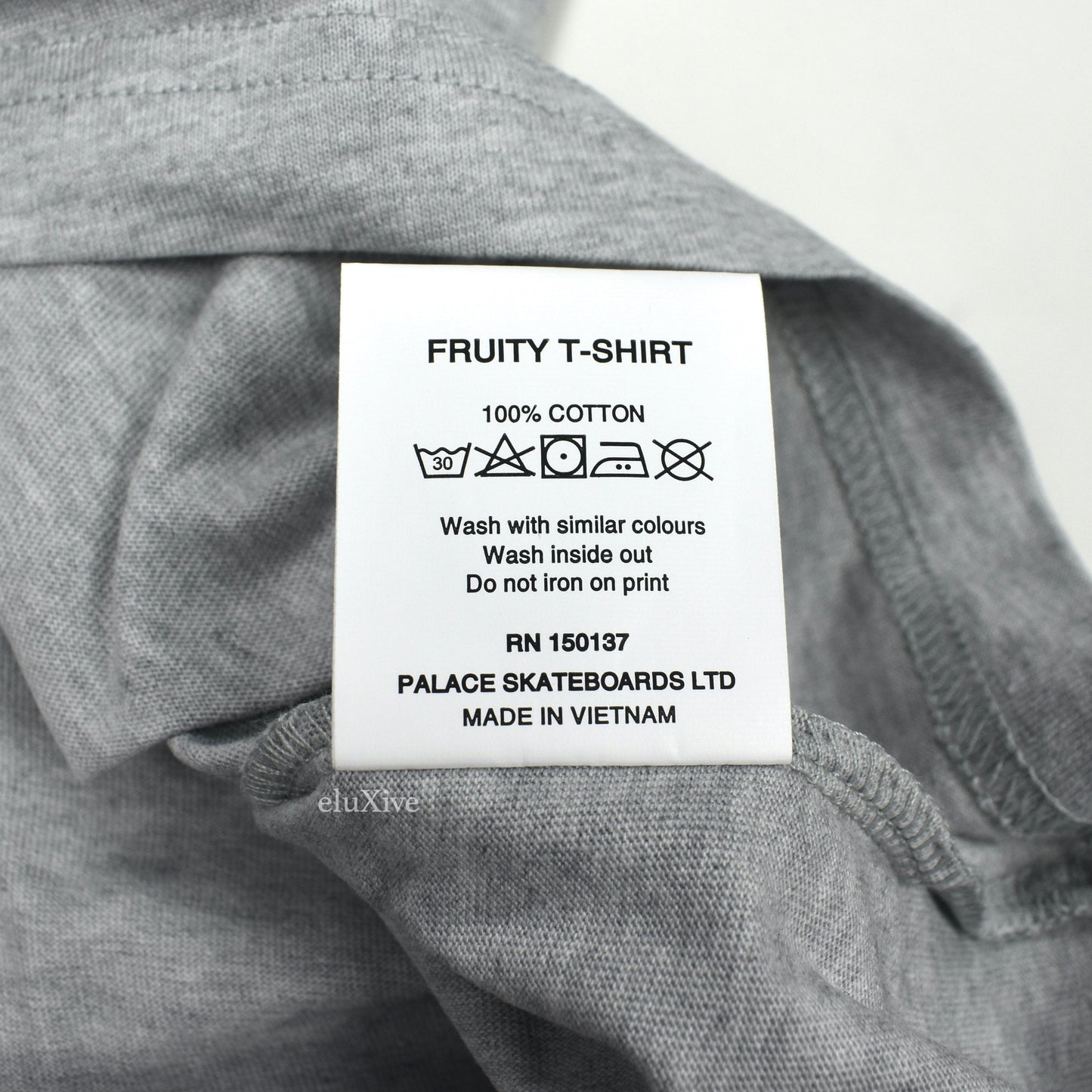 Palace - Fruity Strawberry Logo Print T-Shirt (Gray)