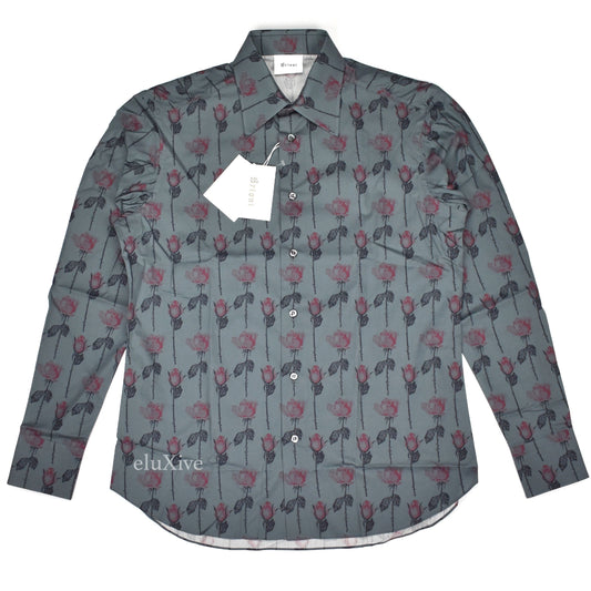 Brioni - Rose Print Button Down Shirt