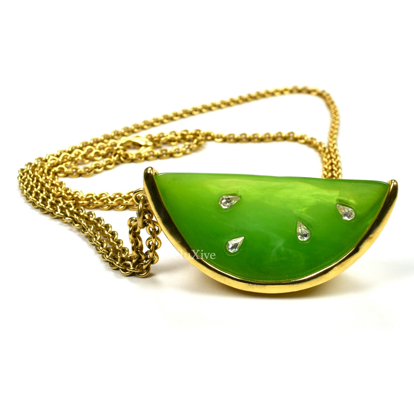 Givenchy - 35" Gold Lime Pendant Chain