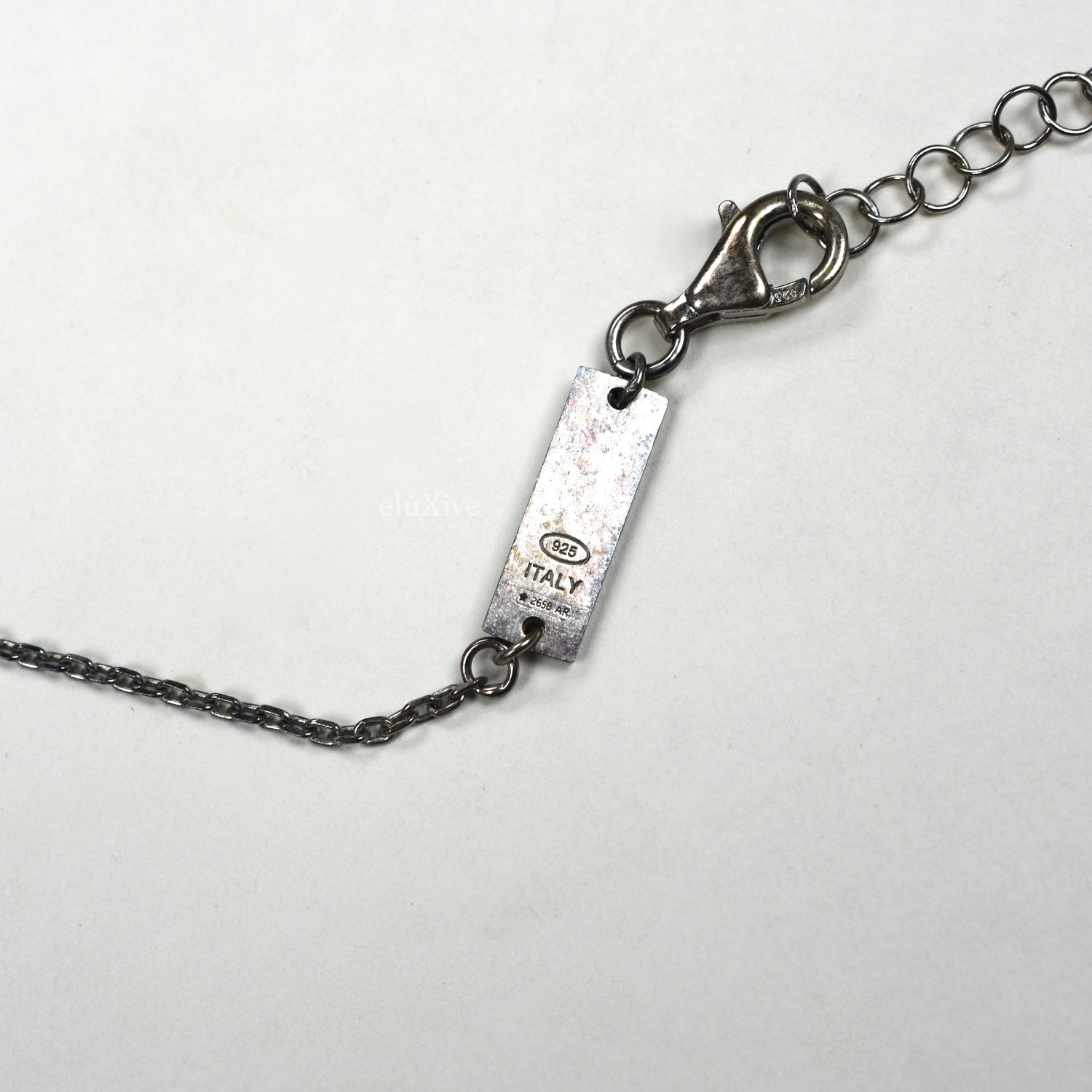 Maison Margiela MM11 silver TABI necklace men - Glamood Outlet