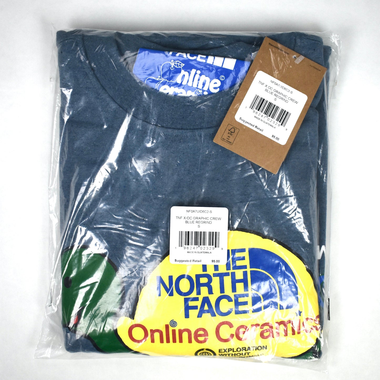 Online Ceramics x The North Face - Blue Turtle Logo Crewneck Sweatshirt