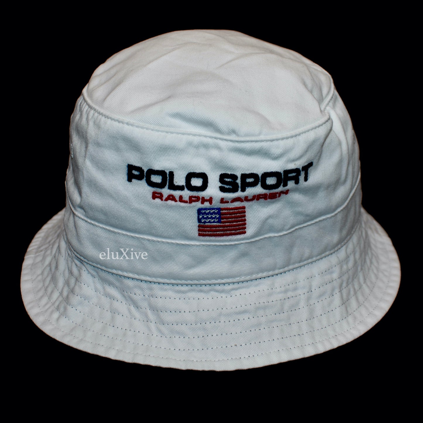 Polo Sport - White Spellout Logo Bucket Hat