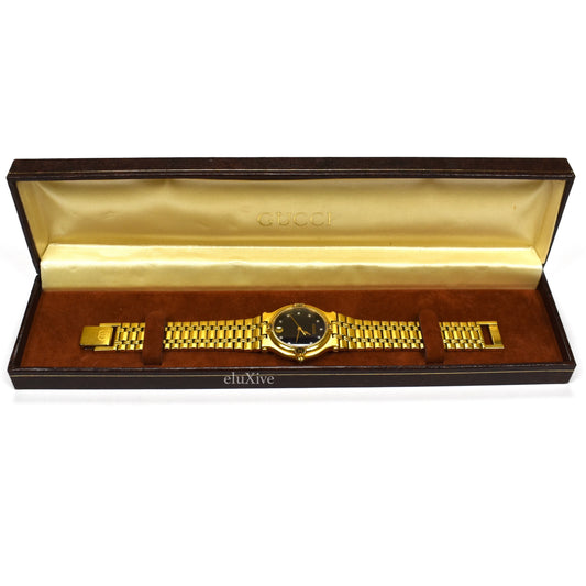 Gucci - 9200M Gold / Diamond Dial Watch