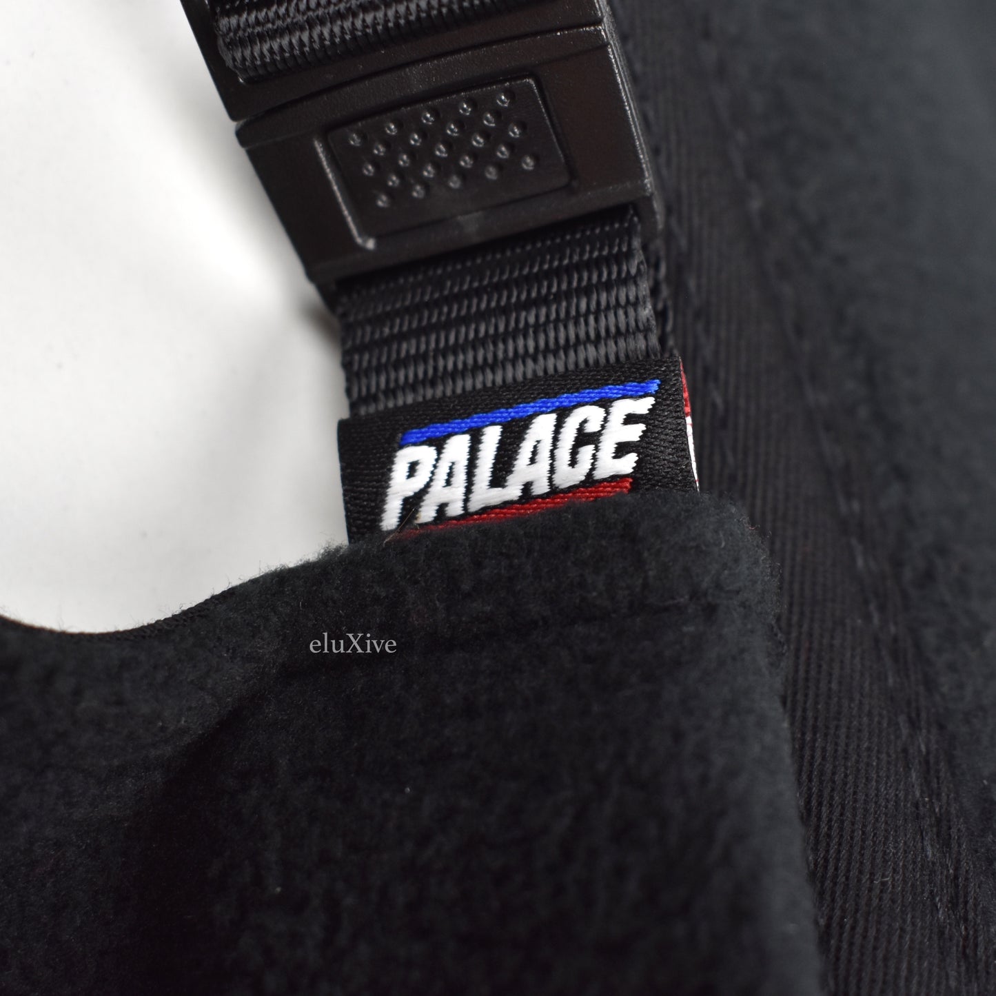 Palace - Fleece Line Logo Hat (Black)