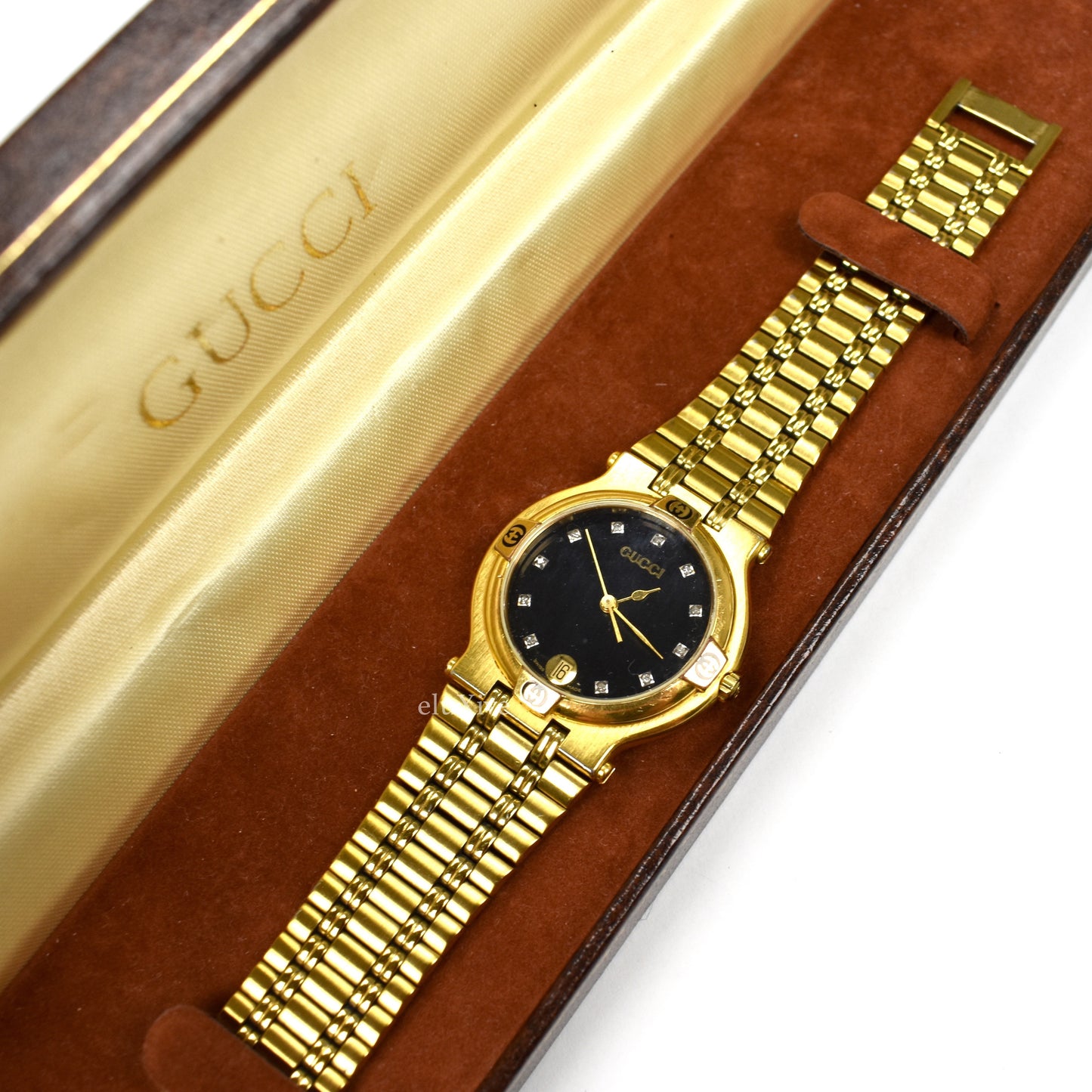 Gucci - 9200M Gold / Diamond Dial Watch