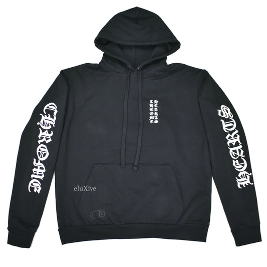 Chrome Hearts - Black Vertical Logo Hoodie