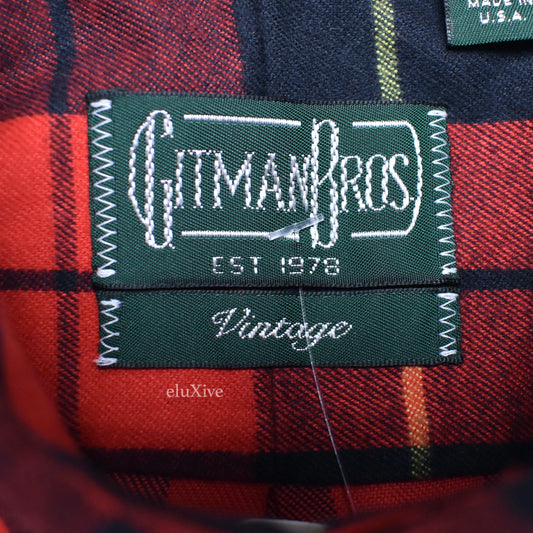Gitman Vintage - Red/Black Plaid Flannel Shirt