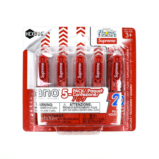 Supreme - Red Box Logo Hexbug Nano Flash (5-Pack)