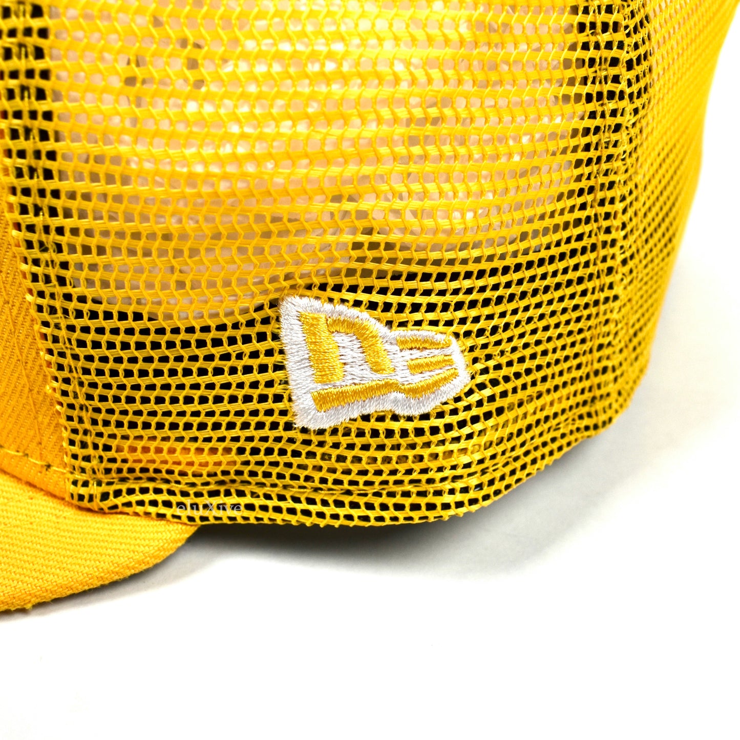 Supreme x New Era Yellow Box Logo Mesh Back Hat